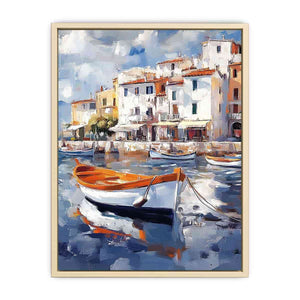 Venice Boat Canvas Painting