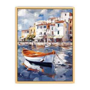 Venice Boat Canvas Painting