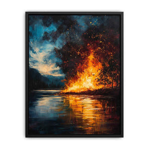Fire Canvas Painting