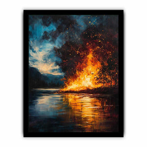 Fire Canvas Painting