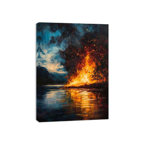 Fire Canvas Painting