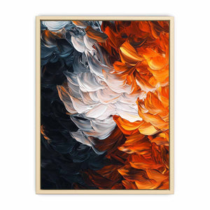 Orange Accents Canvas Painting