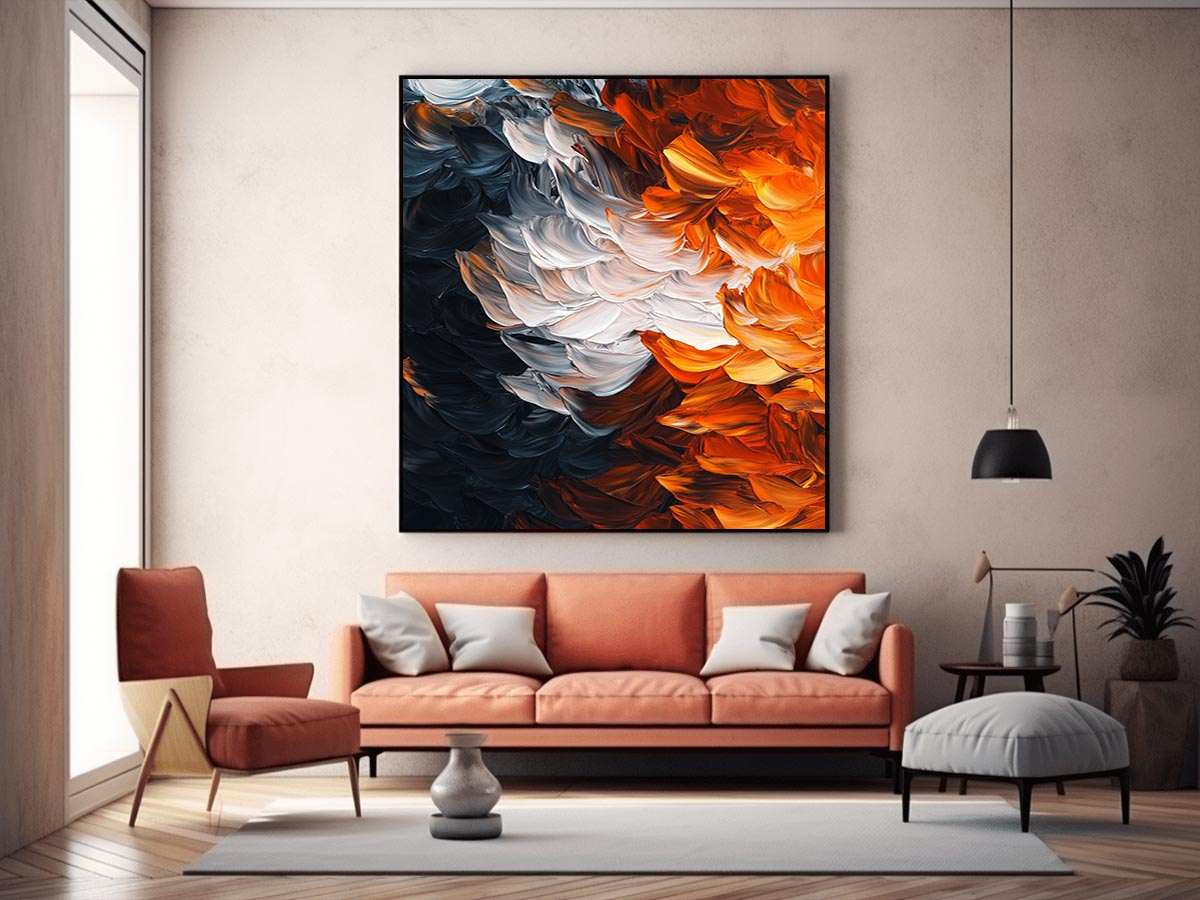 Orange Accents Painting