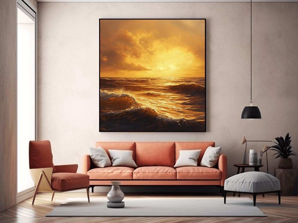 sunlit waters Painting