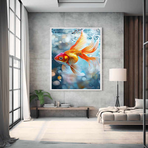 Goldfish Canvas Painting