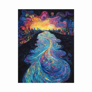 Thames river Oil Painting