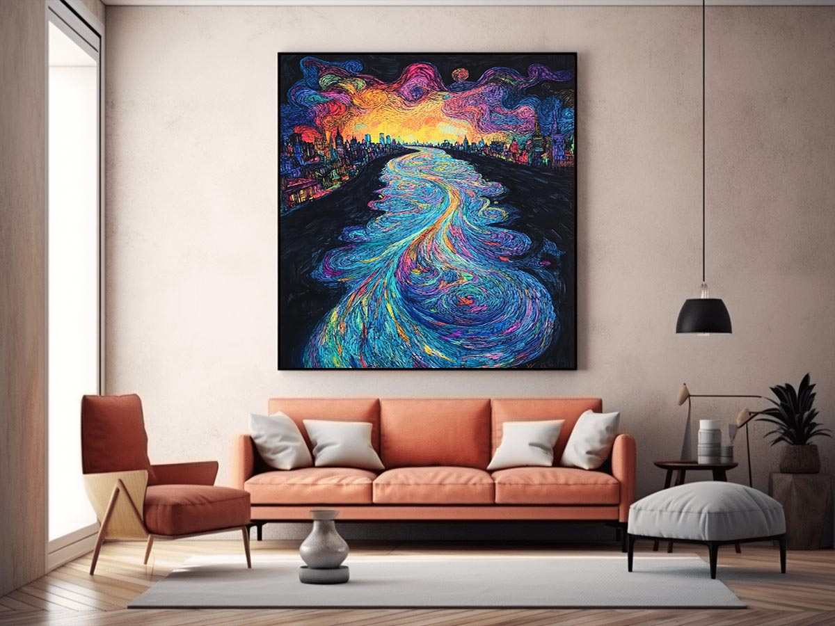 Thames river Painting