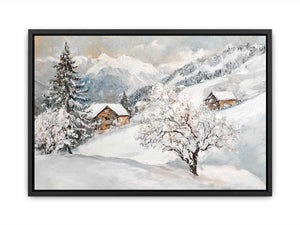 Where Snow Meets Sky Canvas Painting