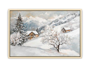 Where Snow Meets Sky Canvas Painting