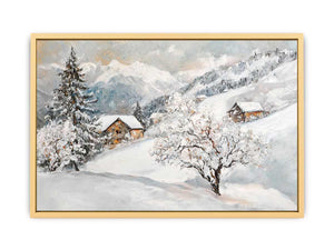 Where Snow Meets Sky Canvas Painting