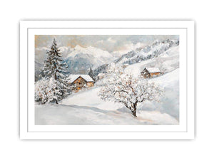 Where Snow Meets Sky Canvas Painting
