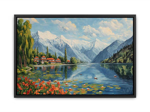Timeless Valleys of Kashmir Canvas Painting