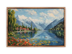 Timeless Valleys of Kashmir Canvas Painting