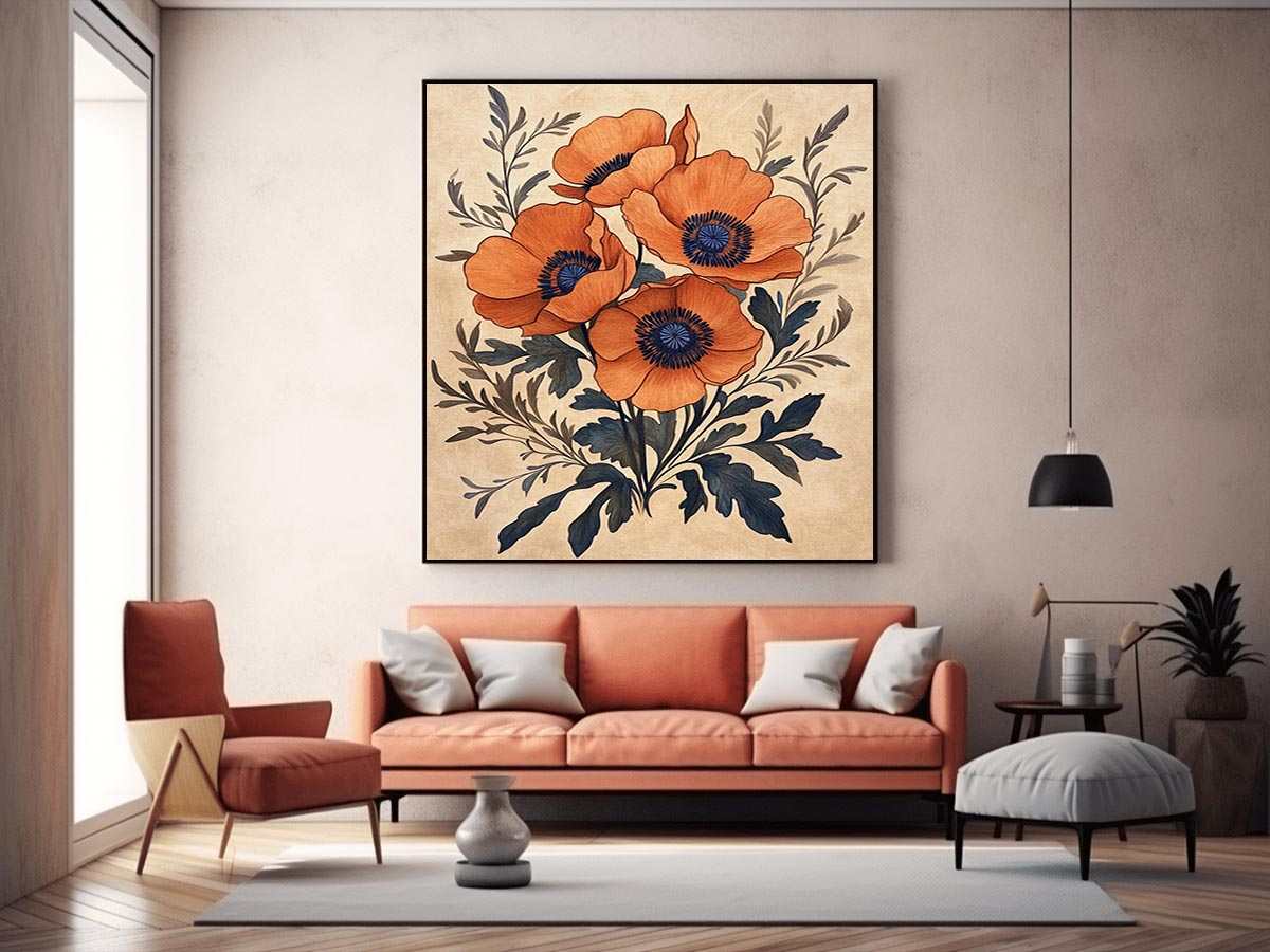 Poppies Under the Sun Painting