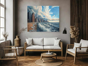 New York Coastline Painting