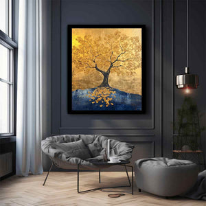 Gold Canvas Painting