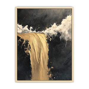 Abstract River Canvas Painting