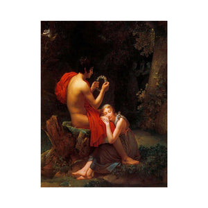 Garland sleeping beauty in forest by Pierre Auguste Cot