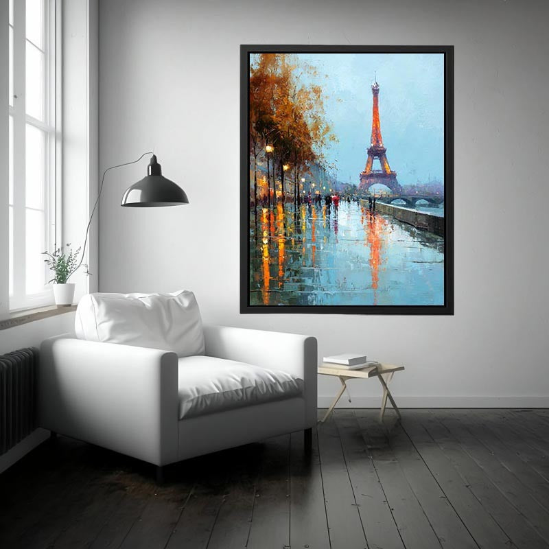 Parisian Sunset Painting