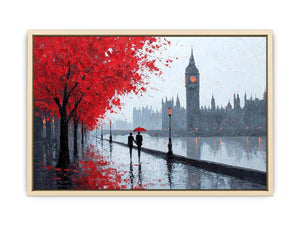 London Love Scene Art Print