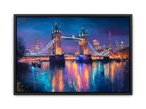 London Illuminated at Night Canvas Print