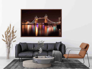 Iconic londo tower Bridge Illuminated at Night Painting