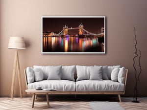 Iconic londo tower Bridge Illuminated at Night Painting