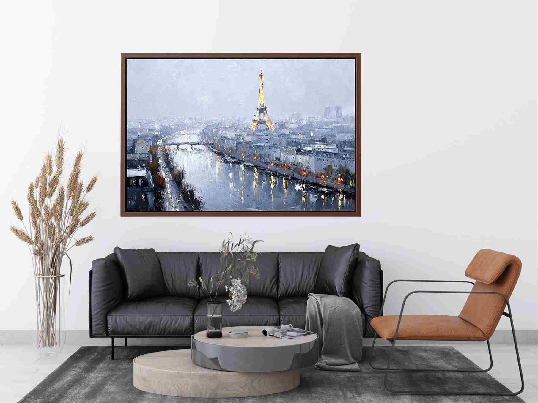 Paris Skyline Painting