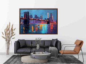 Brooklyin Bridge Abstract Painting