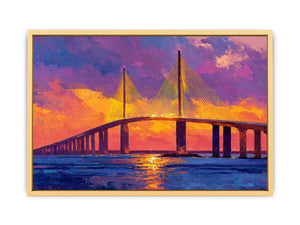 Sunshine Skyway Bridge Streched canvas