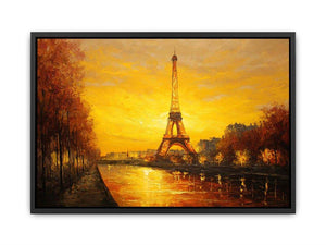 Eiffel Tower Sunset Canvas Print