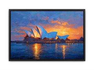 Sydney Opera House Glow Canvas Print