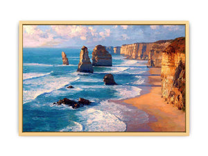 Twelve Apostles Coastal Beauty Streched canvas