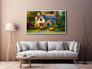Cottage Painting Canvas Print