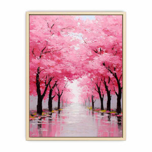 Cherry Blossom Trees Art Print