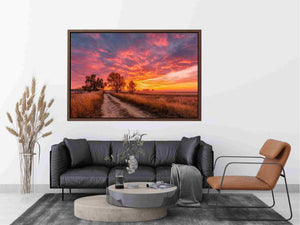 Autumn sunset Painting