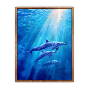 Dolphin Underwater Poster
