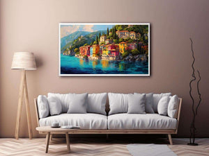 Floral mediterranean Shoreline Painting