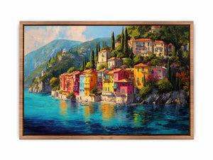 Floral mediterranean Shoreline Poster
