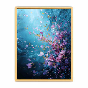 Ocean Bloom Streched canvas