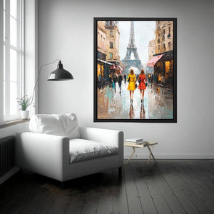 Paris City Street Painting