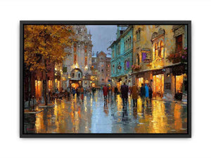 Strolling Paris Streets Canvas Print