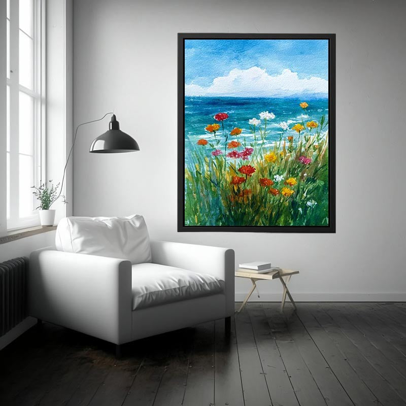 Coastal Blooms Painting