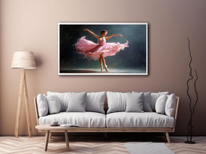 Graceful Ballerina Canvas Print