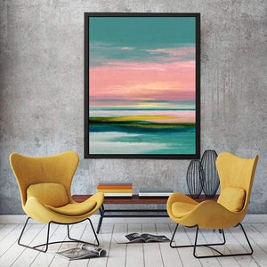 Soft Pastel Abstract Landscape Canvas Print