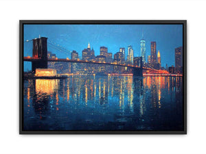 New York evening Glow Poster