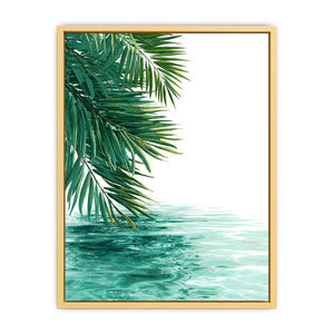 Tropical Coastal Landscape Streched canvas