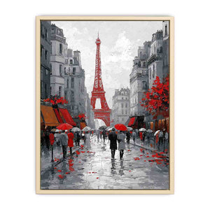 Abstract Paris Romance Art Print