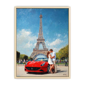 Eiffel Tower Romance Art Print