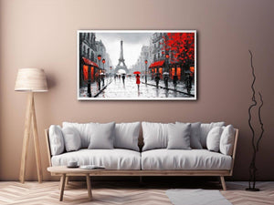 Romantic Paris Street Painting